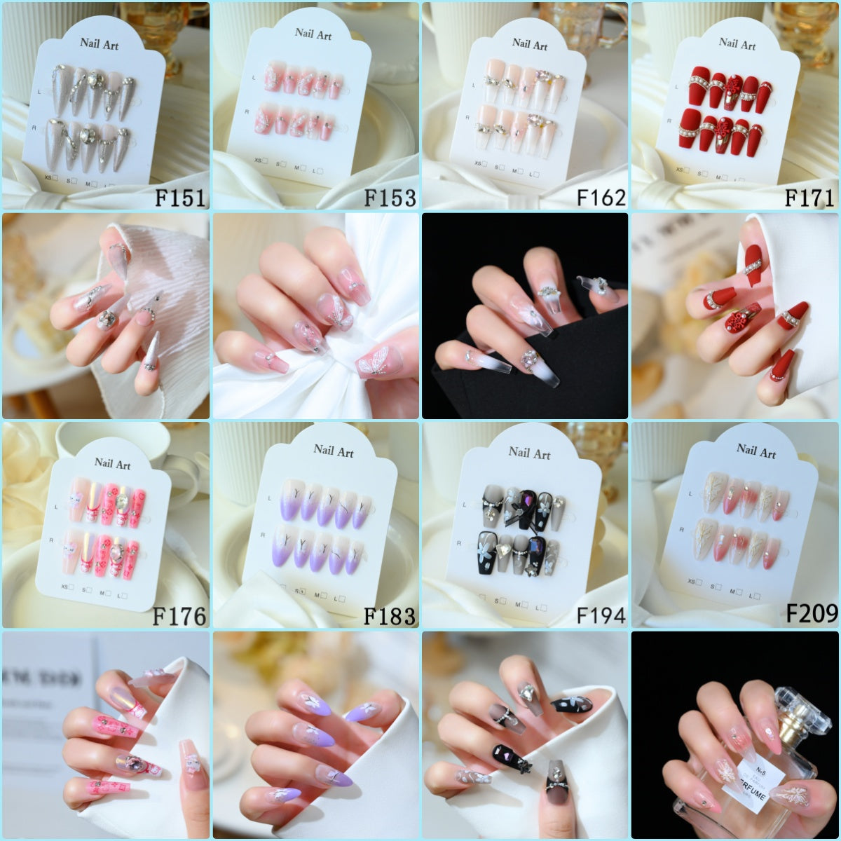 トレンドトラップネイルアートスタジオ：ミニマリストからグラムまで、あらゆるバイブのための40以上のプレスオンセット！