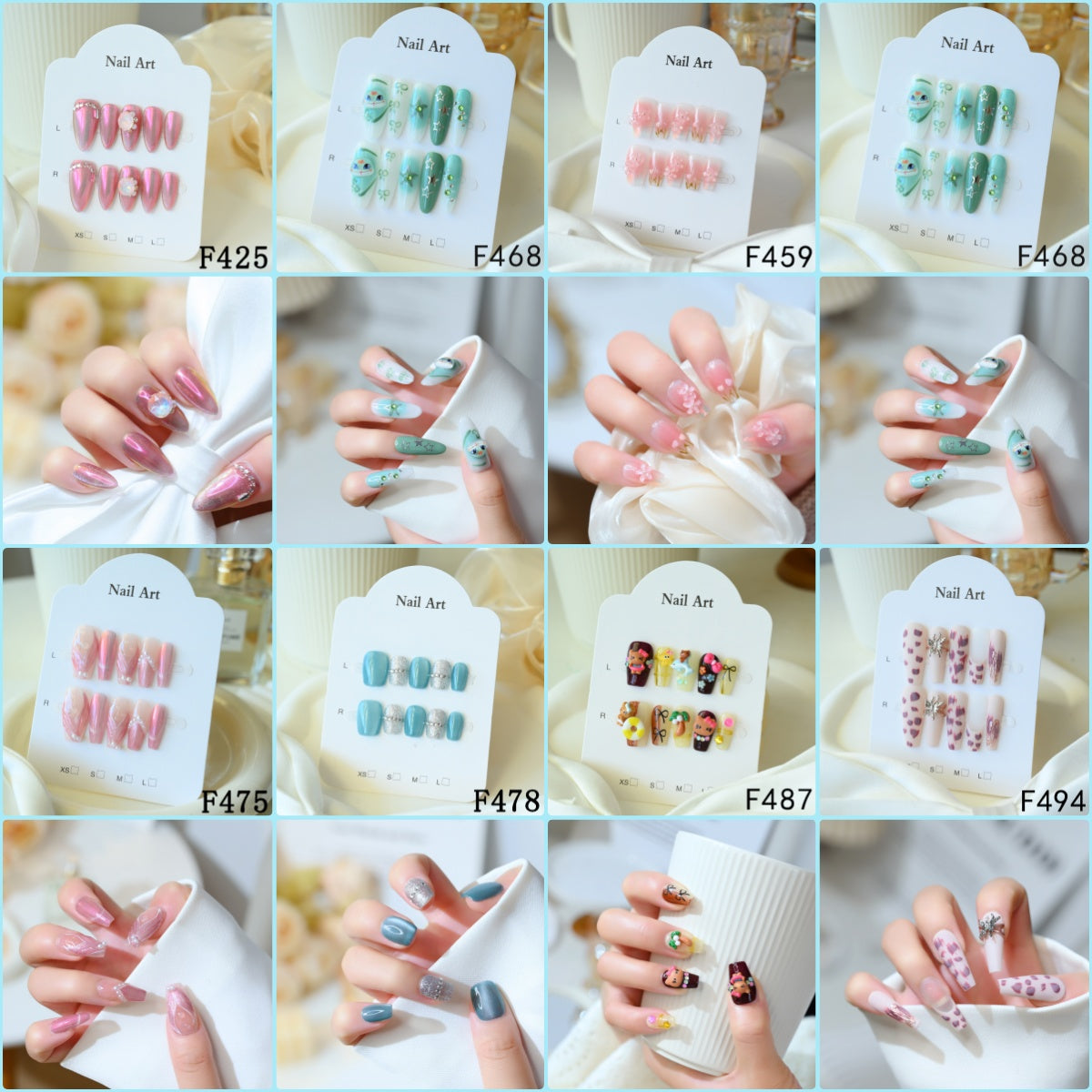 トレンドトラップネイルアートスタジオ：ミニマリストからグラムまで、あらゆるバイブのための40以上のプレスオンセット！